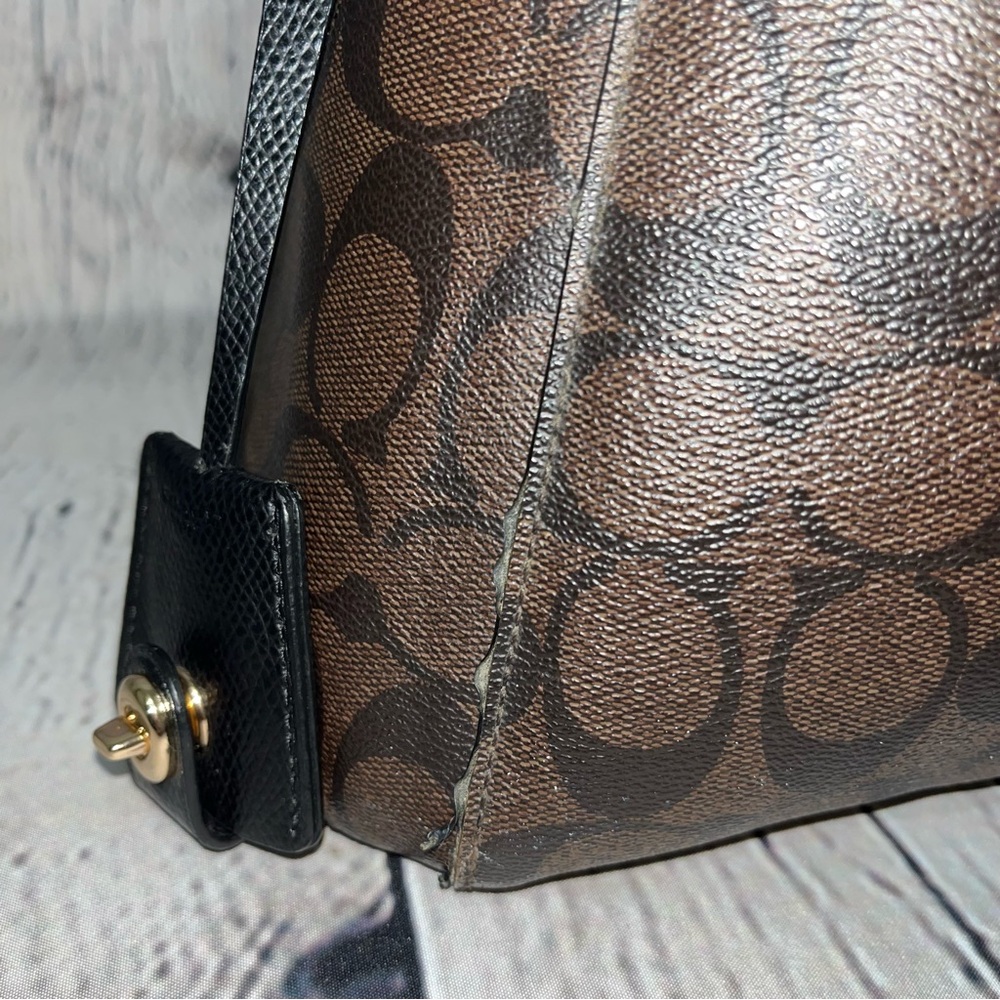 Vintage Y2K Coach Margot Signature Carryall Satchel Crossbody Handbag - Picture 16 of 17
